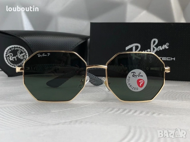 Ray Ban Ferrari 2 цвята мъжки слънчеви очила осмоъгълни с поляризация  дамски унисекс, снимка 13 - Слънчеви и диоптрични очила - 55149496