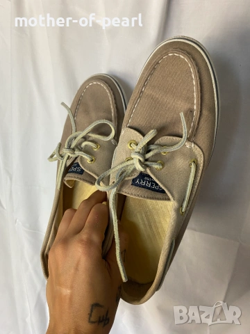 Оригинални дамски палубни обувки Sperry Bahama (Canvas Boat Shoes) – Номер 41, снимка 4 - Други - 55286705