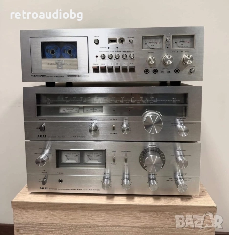 🔊Топ ретро аудио сет - система AKAI AM-2450, AT-2450L, GXC-740D+ опция грамофон AKAI🔊, снимка 6 - Аудиосистеми - 55068747