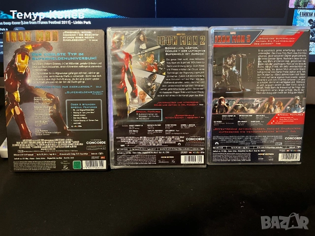 Iron man 3 филма DVD, снимка 2 - DVD филми - 55236590