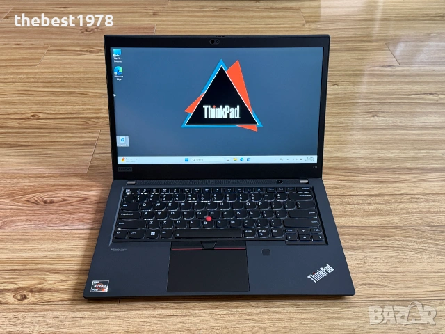 Lenovo T14 Gen2`Ryzen 5 5650U/32GB RAM/512GB SSD/Full HD IPS/Батерия 8ч