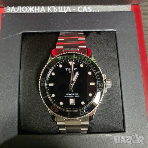 Tissot Seastar 1000 - 40mm - Стомана, Сапфир кристал, 30 BAR - Нов, снимка 2 - Мъжки - 54339794