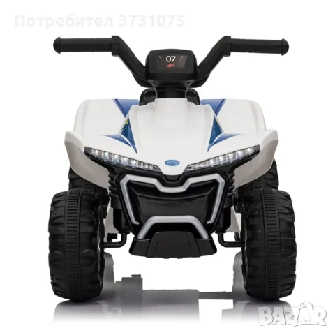 Детско акумулаторно ATV 6V 25W – Електрическо ATV с LED светлини за деца 1.5+ години, бяло, снимка 3 - Коли, камиони, мотори, писти - 55340230