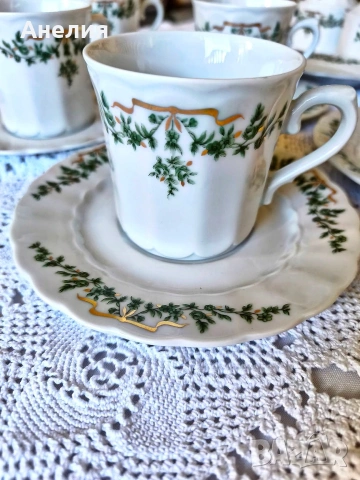 Eschenbsch Bavaria Дизайн
Grüne Ranke / Goldene Schleife“ (Зелена клонка / Златна панделка), снимка 5 - Чаши - 55244776