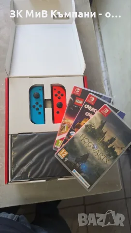 Nintendo Switch Oled + 3 Игри, снимка 3 - Nintendo конзоли - 55668180