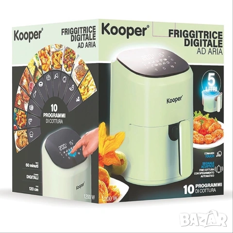 дигитален фритюрникс горещ въздух Kooper , снимка 3 - Фритюрници - 54838528