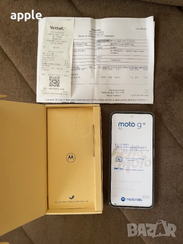 ЧИСТО НОВ Motorola Moto g35, 5G Dual SIM, 4GB RAM, 256GB,черен