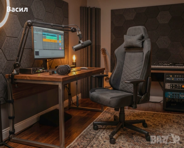 ABILDAA Gaming Chair – Супер удобен и стабилен геймърски стол |12 настройки|3D подлакътници|Текстил