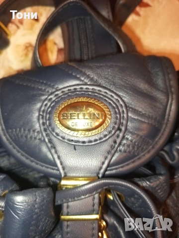 BELLINI DELUXE Оригинал Нова Кожена Дамска Раница, снимка 5 - Раници - 55157566