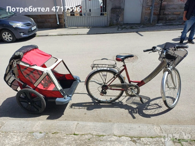 Продавам колело със ремарке, снимка 5 - Велосипеди - 54309247