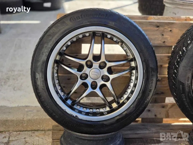 5х112 17 Джанти Лети Mercedes VW Seat Skoda Audi 5x112 ет 38 J 8.5 Цо 70.4 с втулка на 57.1 Без крив, снимка 3 - Аксесоари и консумативи - 55010919