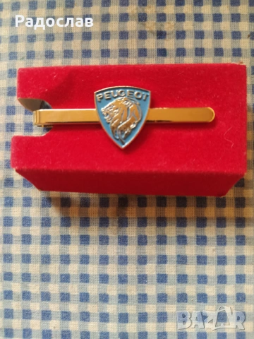 стара щипка за вратовръзка Peugeot , снимка 2 - Колекции - 54541393