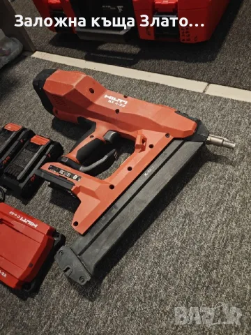 Акумулаторен безкабелен пистолет за пирони Hilti BX 4-22 + Преносим 110V трансформат, снимка 4 - Други инструменти - 55664856