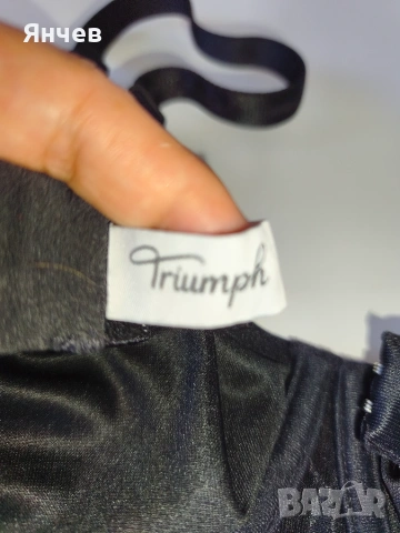 Triumph черен сутиен 75Д, снимка 5 - Бельо - 55162695