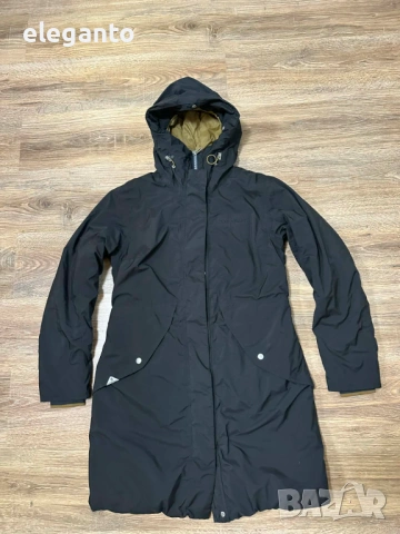 Висок клас дамска изолирана парка Didriksons Vibrant Dry5 Storm System Primaloft Long Parka , 40/М р, снимка 2 - Якета - 54357616