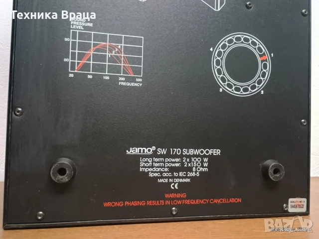 Пасивен субуфер Jamo SW 170 с 2 6.5 инчови говорителя. , снимка 16 - Тонколони - 55282416