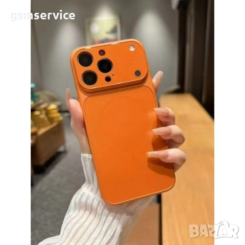 iPhone 17 Pro Max Magsafe кейс твърд гръб и TPU рамка подарък стъклн протектор