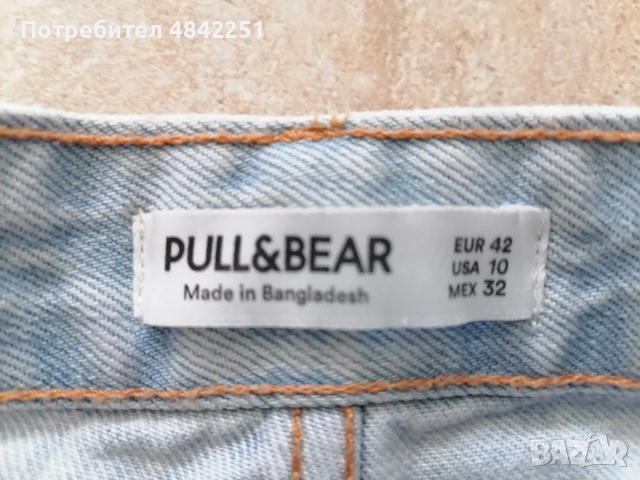 Дамски дънкови панталонки Pull & Bear, 42 размер, като нови , снимка 3 - Къси панталони и бермуди - 55049685