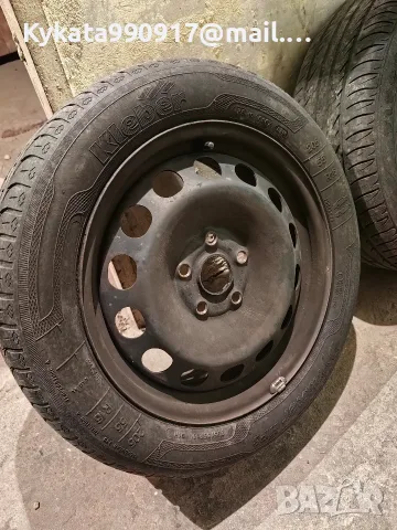 3 броя железни джанти 205/55/R16    5х112, снимка 2 - Гуми и джанти - 55412136