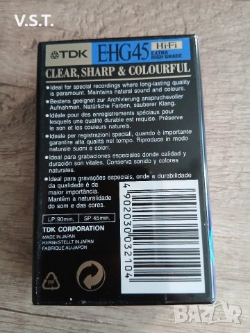 TDK E-HG45 - VHS C, снимка 2 - Аудио касети - 55178695