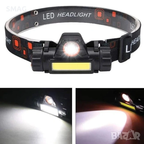 LED челник 3W с магнит и USB зареждане_1205083, снимка 2 - Къмпинг осветление - 54514555