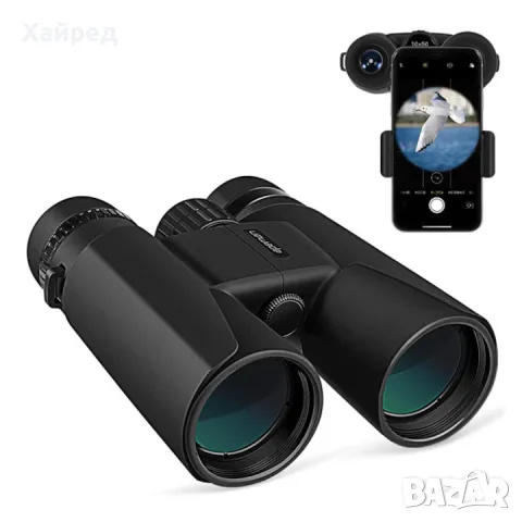 НОВ Apeman BC100 10x42 HD Бинокъл с адаптер за смартфон