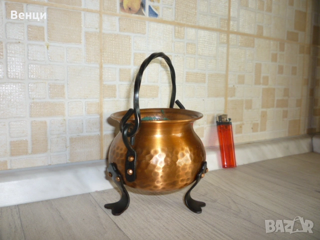 Медно Менче Котле, снимка 8 - Антикварни и старинни предмети - 55100934