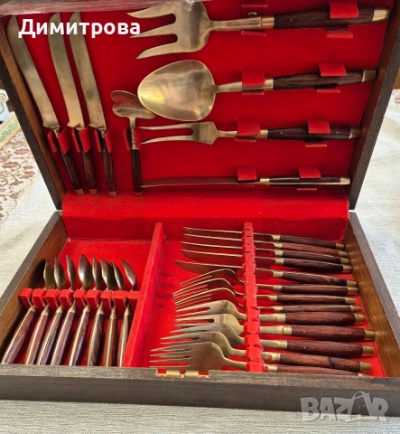 Комплект прибори за хранене , снимка 2 - Прибори за хранене, готвене и сервиране - 54706663
