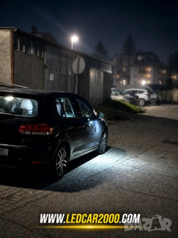 LED плафони под огледалата Golf 6 (Puddle Light) за VW – Plug & Play, снимка 7 - Аксесоари и консумативи - 54397760