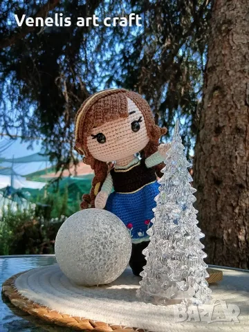 Анна от Замръзналото кралство / Frozen Плетена кукла, снимка 2 - Кукли - 55406478