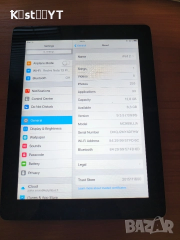 Ipad 2 16 GB A1395, снимка 2 - Таблети - 55093860