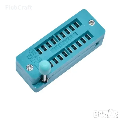 Цокъл за програматор ZIF, 18Pin, растер 2.54mm
