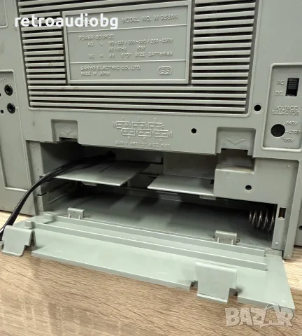 🔈Ретро радиокасетофон SANYO M 9835K - Boombox - профилактиран🔈, снимка 9 - Радиокасетофони, транзистори - 55662414