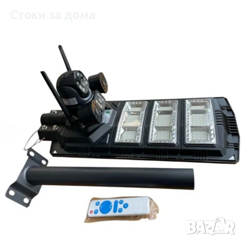 Улична соларна лампа и Smart камера 6МР за видеонаблюдение 2в1, снимка 2 - Соларни лампи - 53271754