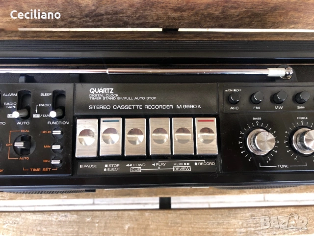 SANYO M9990K-(Japan)-работещ радиокасетофон., снимка 11 - Радиокасетофони, транзистори - 54081736