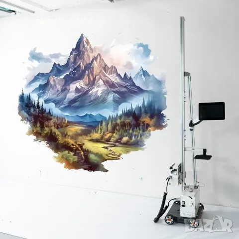 UV Wall Printer TMP1000 | Две Epson i1600 глави | + Комплект мастила, снимка 3 - Други машини и части - 55375915