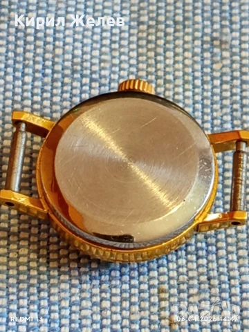 Стар механичен часовник ЧАЙКА СССР дамски позлатен за КОЛЕКЦИЯ 50838, снимка 4 - Антикварни и старинни предмети - 54109670