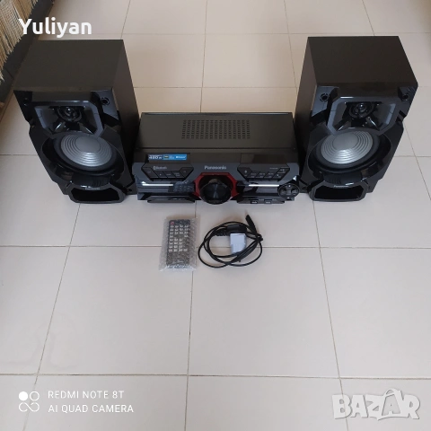 Panasonic SC-AKX320 / 450W DJ Audio System – Bluetooth, USB, CD – Отлично състояние, снимка 12 - Аудиосистеми - 54174078