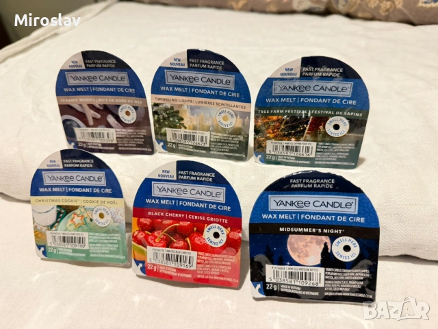 6бр. восък / восъци за арома лампа Yankee Candle
