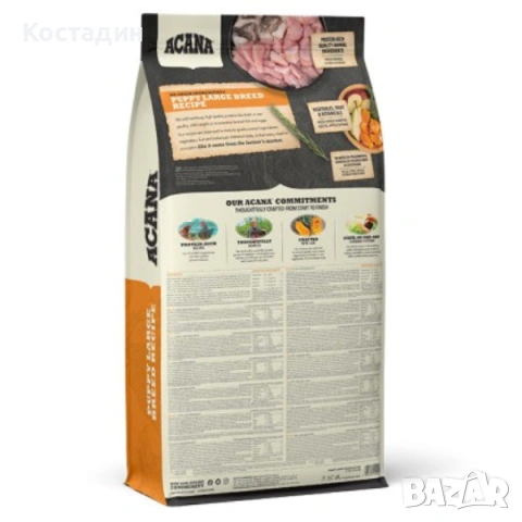 Пълноценна Храна за Подрастващи Кучета от Едри породи - 11.4кг - Puppy Large Breed - Acana, снимка 2 - За кучета - 54614285