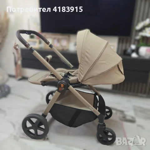 FLUX BEIGE Бебешка количка 2 в 1, снимка 12 - За бебешки колички - 55304997