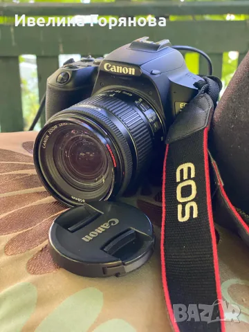 Продавам фотоапарат Canon EOS 250D с оригинален обектив Canon EF-S 18-55mm f/4-5.6 IS STM, снимка 3 - Обективи и филтри - 55513386