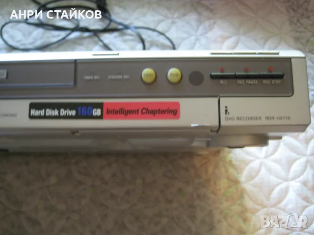  Продавам Sony RDR-HX710 - DVD рекордер с твърд диск (160GB), снимка 5 - Други - 55296263