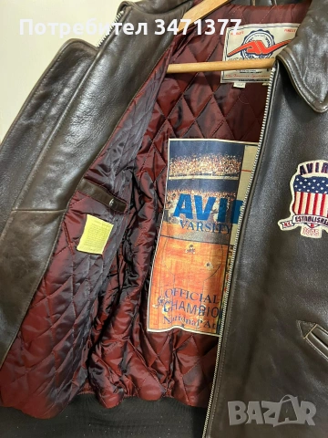 Рядко Колекционерско Яке Avirex USA (80s/90s) L/XL– Безупречно Състояние, снимка 5 - Якета - 55100903