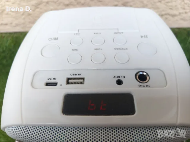 Караоке система с безжичен микрофон Lenco BTC-060WH – Буквално НОВА!, снимка 5 - Караоке - 55610248