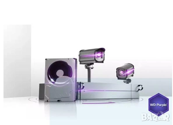 Твърд Диск Hikvision WD10PURX 1TB Western Digital Purple Проектиран за 24 NON-STOP Видеонаблюдение, снимка 4 - Други - 55103351