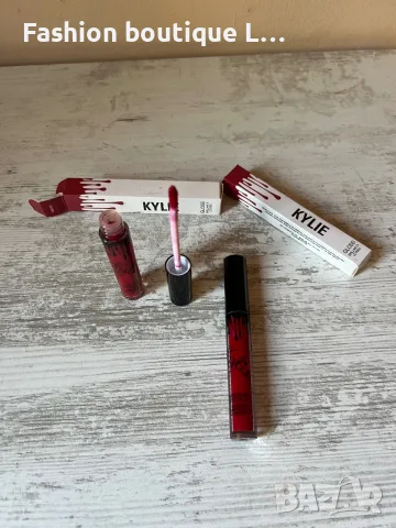 1.5 евро KYLIE ново червено матово червило в кутия на марката с аромат на шоколад 💄, снимка 3 - Декоративна козметика - 55491767