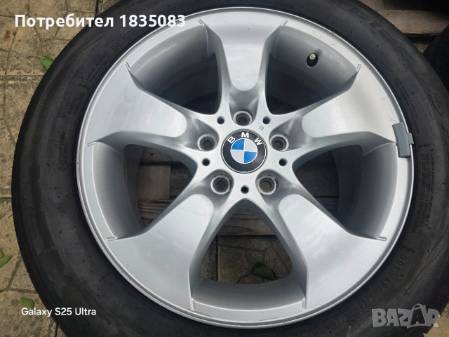 Лети джанти 17ки 5х120 BMW + летни гуми 235/55/17, снимка 5 - Гуми и джанти - 54526148