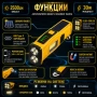 Мощен акумулаторен LED фенер със соларен панел къмпинг лампа осветление за аварии автомобил палатка, снимка 2