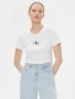 2 тениски Calvin Klein Jeans - Monologo, Slim Fit (черна и бяла), снимка 7